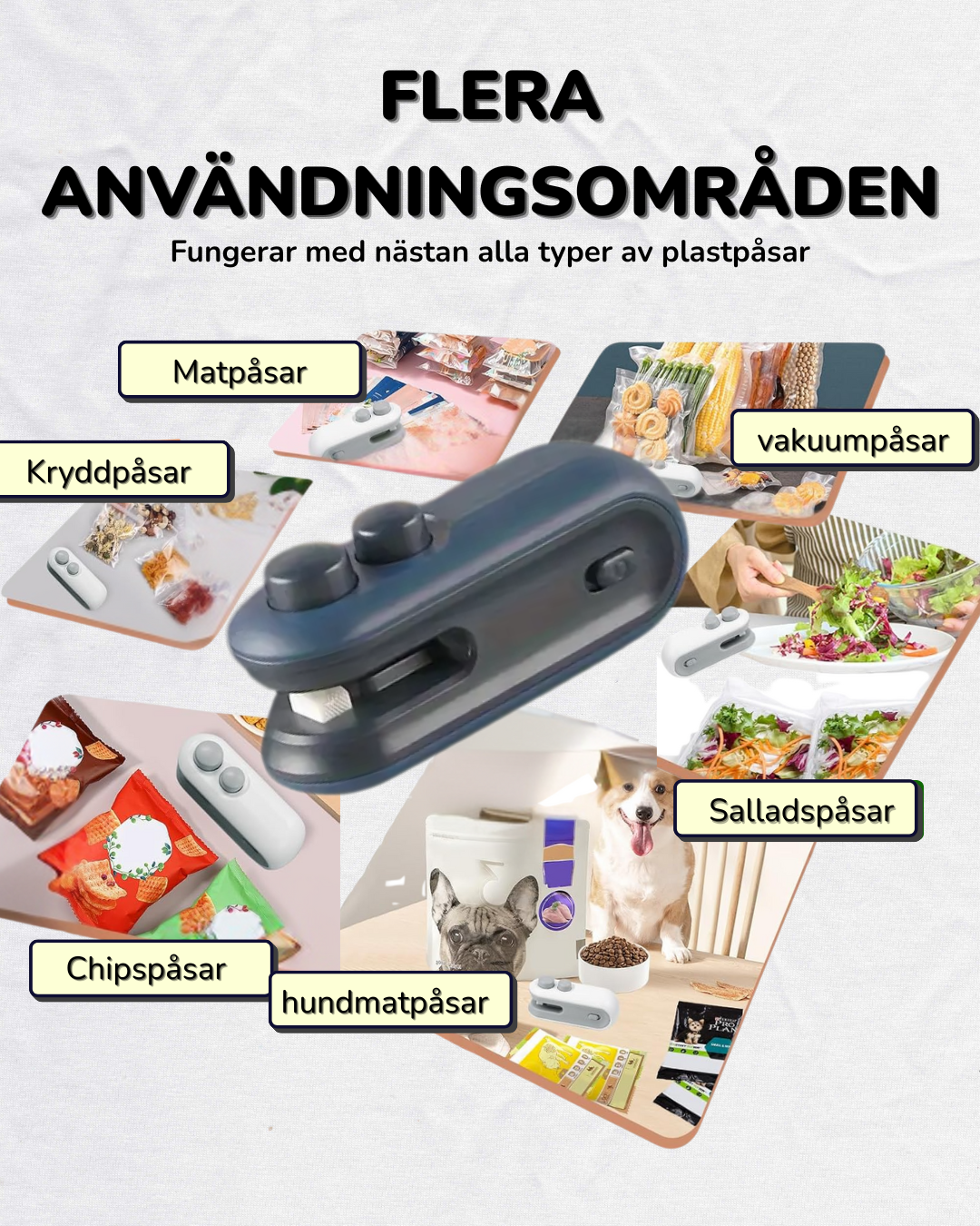Mini värmeförseglare – Smidig två i ett plastförsegling