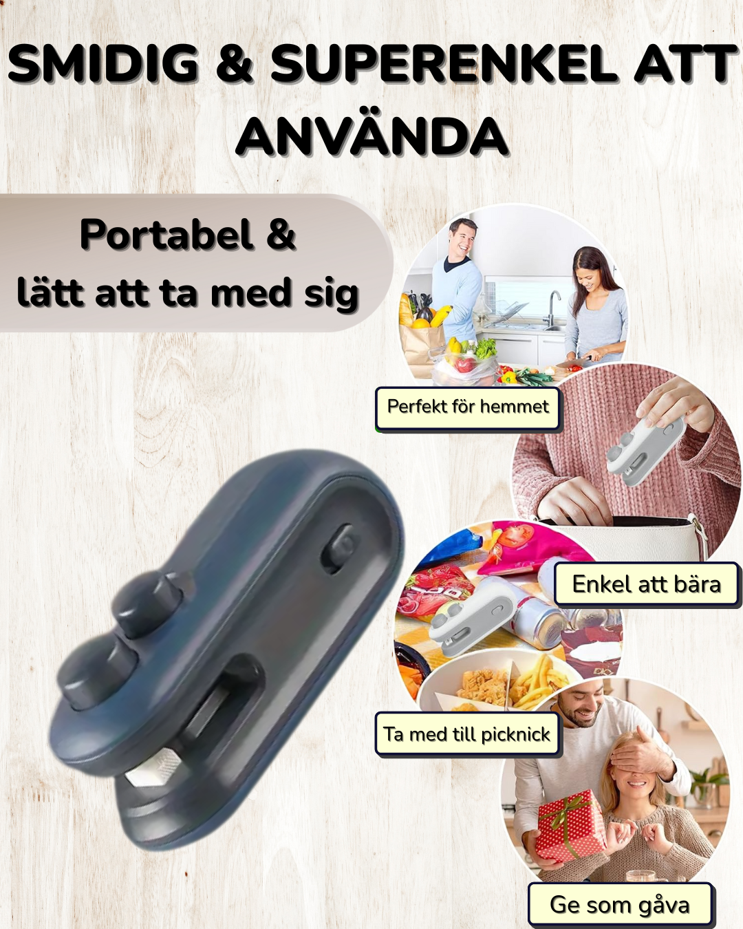 Mini värmeförseglare – Smidig två i ett plastförsegling