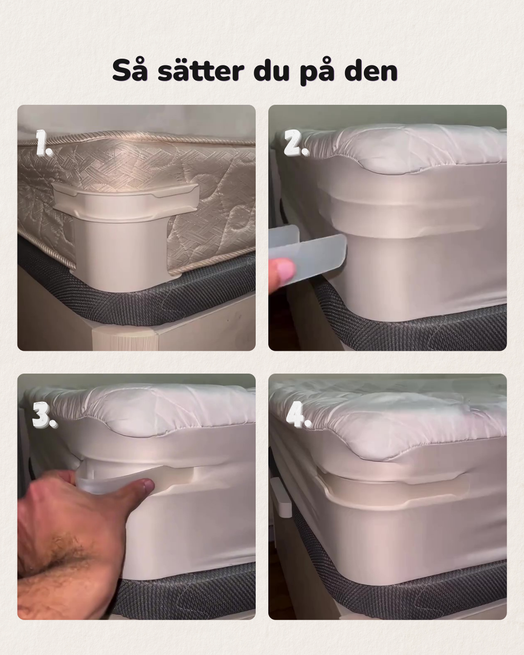 Lakanhållare - Slät & fint lakan genom hela natten